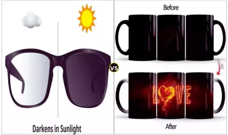 Difference Between Photochromic and Thermochromic
