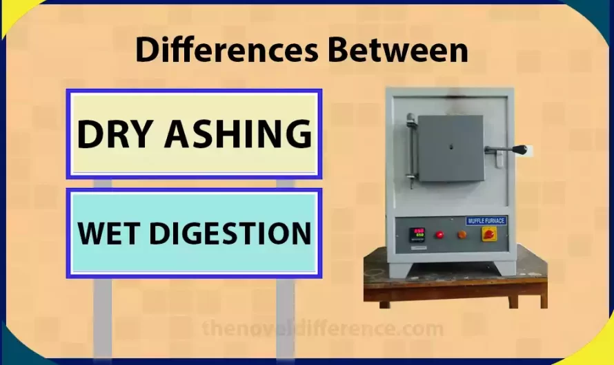 Difference Between Dry Ashing and Wet Digestion