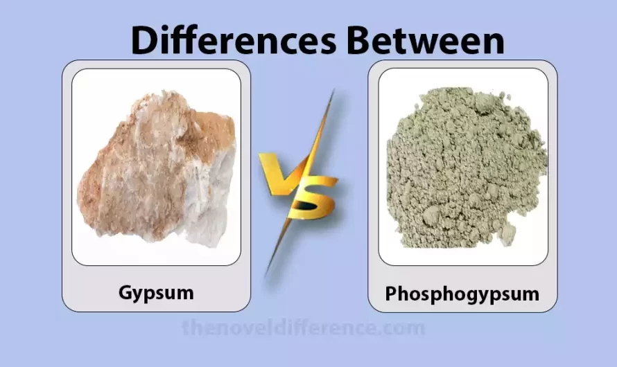 Difference Between Gypsum and Phosphogypsum