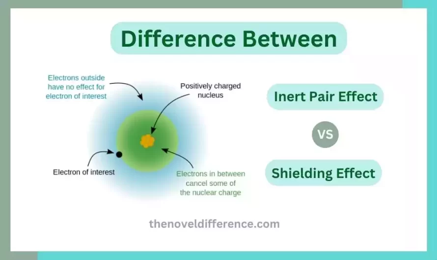 Difference Between Inert Pair Effect and Shielding Effect