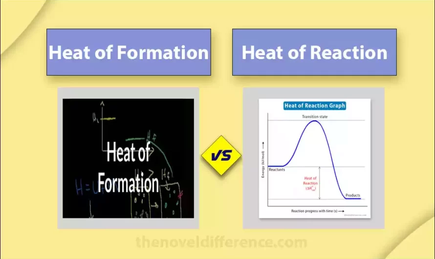 Difference Between Heat of Formation and Heat of Reaction