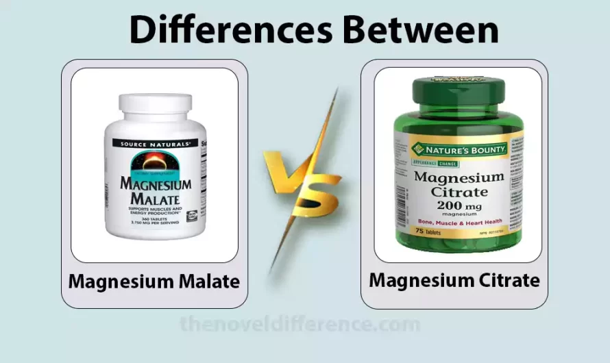 Difference Between Magnesium Malate and Magnesium Citrate