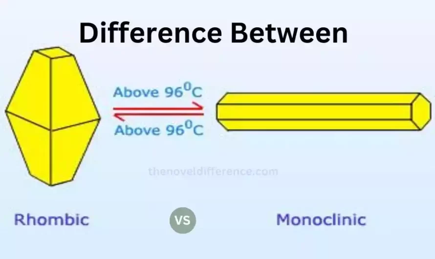 Difference Between Rhombic and Monoclinic Sulphur