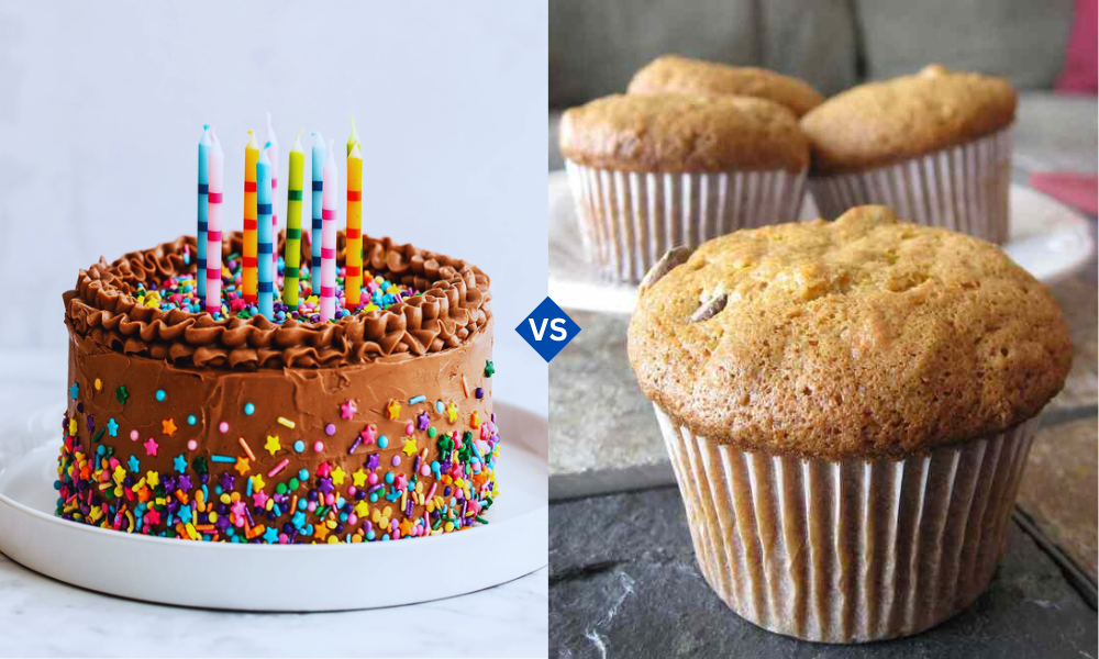 Difference Between Cake vs Muffin