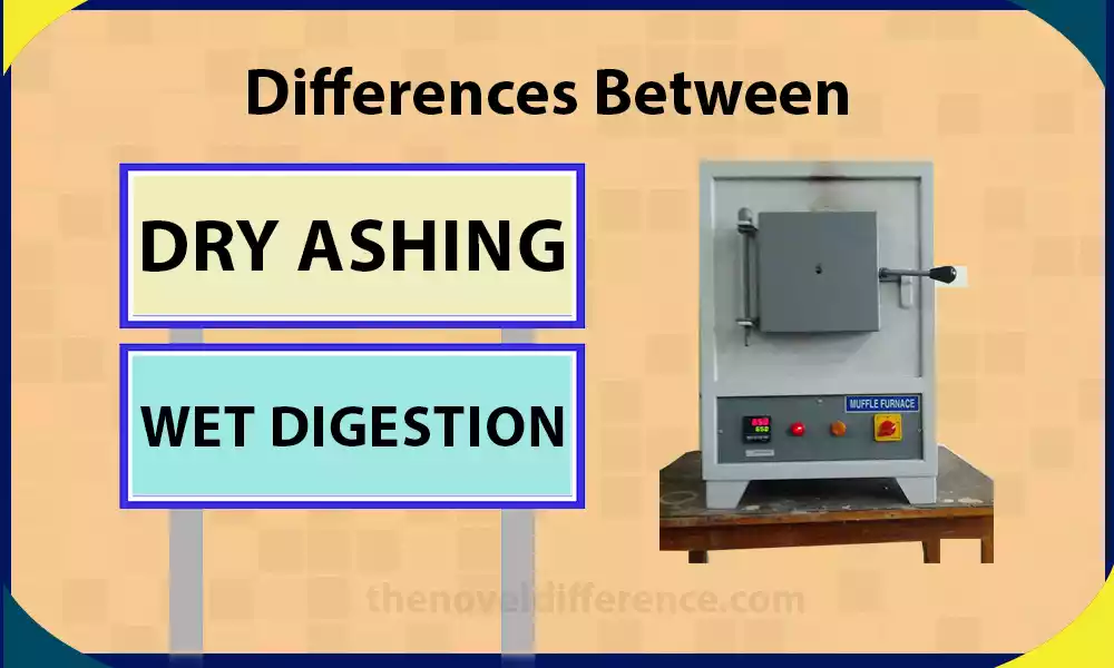 Difference Between Dry Ashing and Wet Digestion